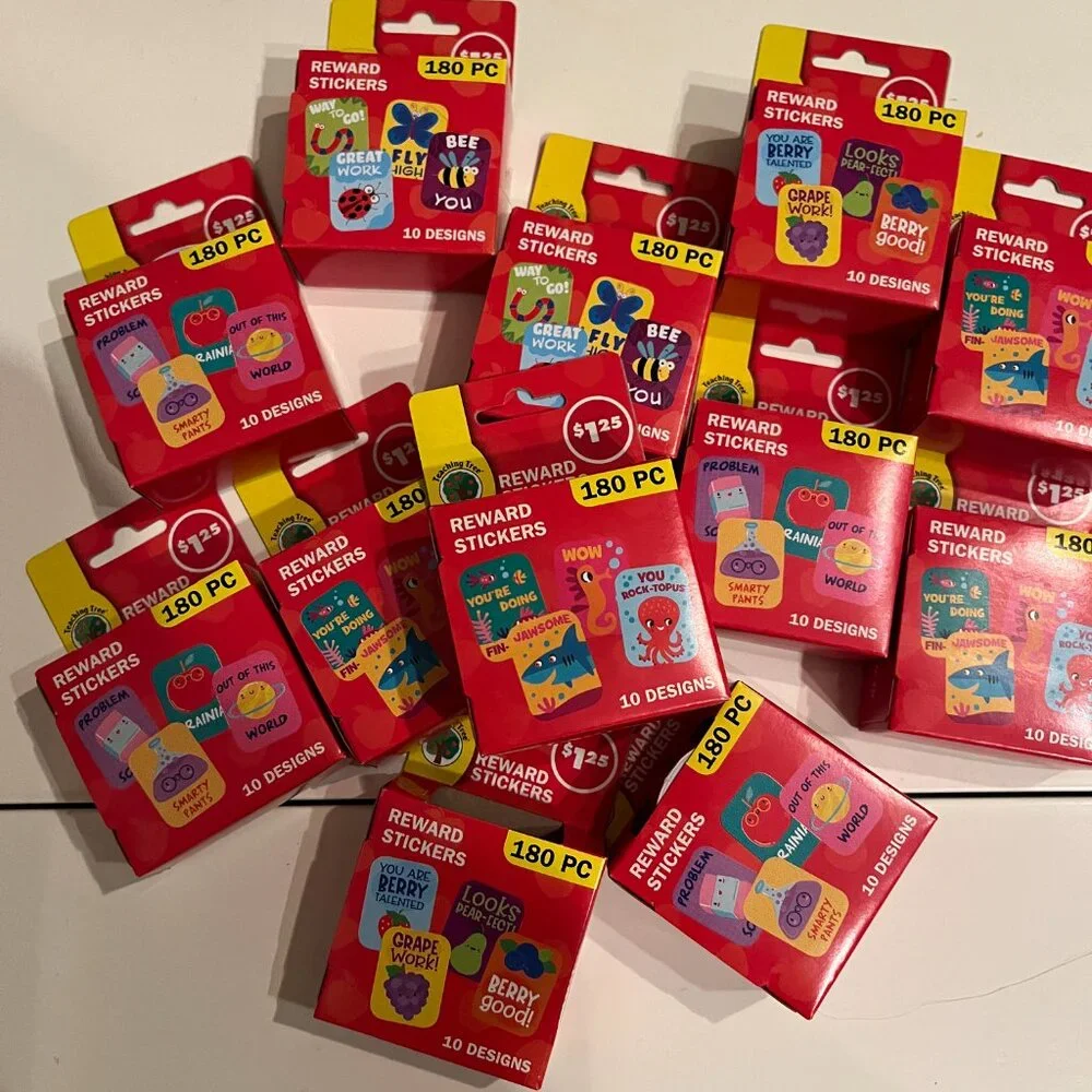 Teacher Reward Stickers  (12 Packs 2160 Total Stickers NEW Crafter’s Square‎